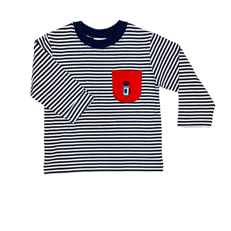 Golf Bag D Roy/Red Pkt LS Tee