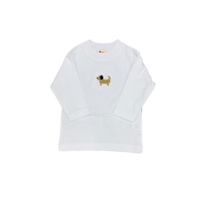 Puppy B Crochet LS Tee 24