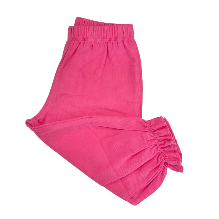 Hot Pink Cord Bloom Pants 25