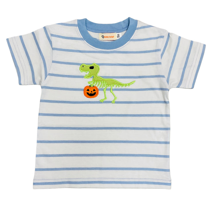Skeleton Trex Sky StripeTee.