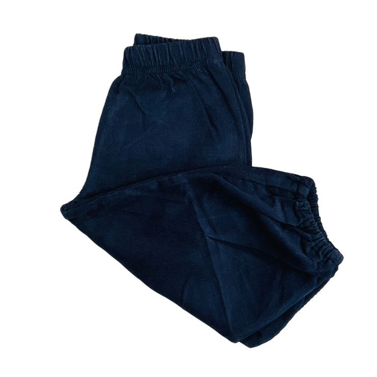 Navy Cord Bloom Pants 25