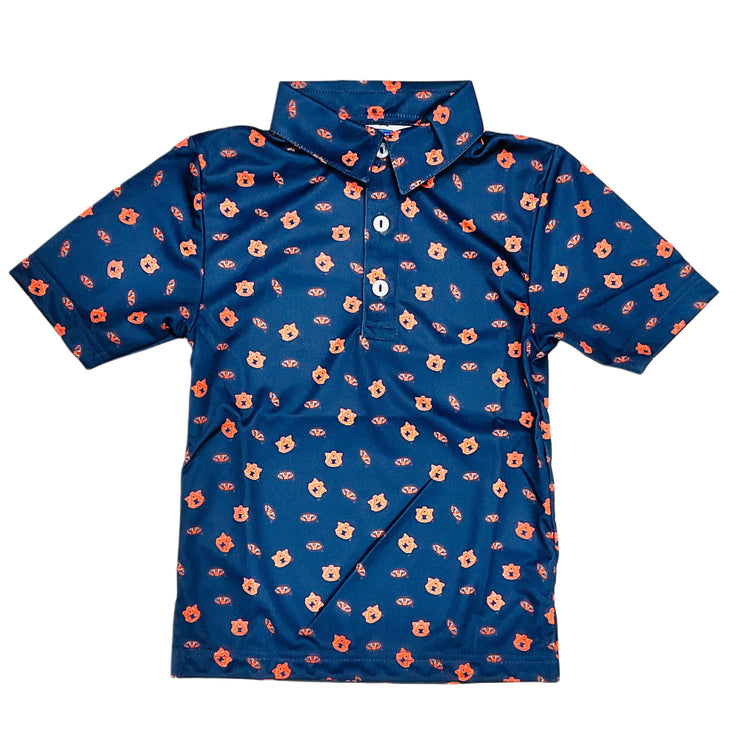 AU_Repeat logo blue polo_viv