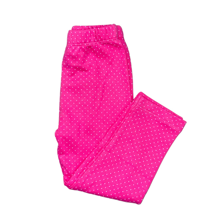 Hot Pk Dot Leggings 25