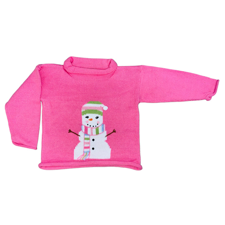 Snowman Scarf Lt Bgum Swt 25