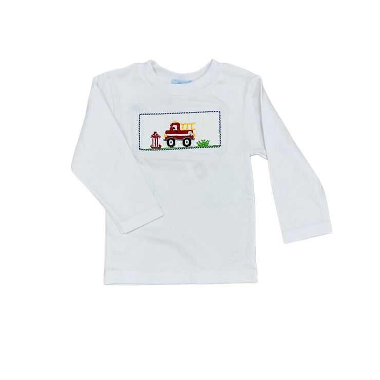 Firetruck Smk Wh LS Tee