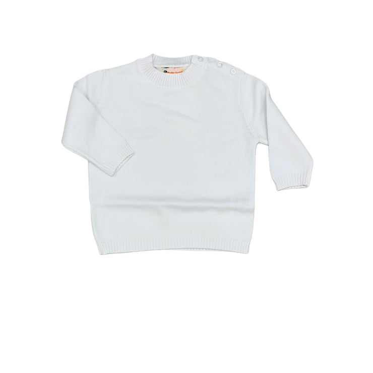 White Buttons Sweater