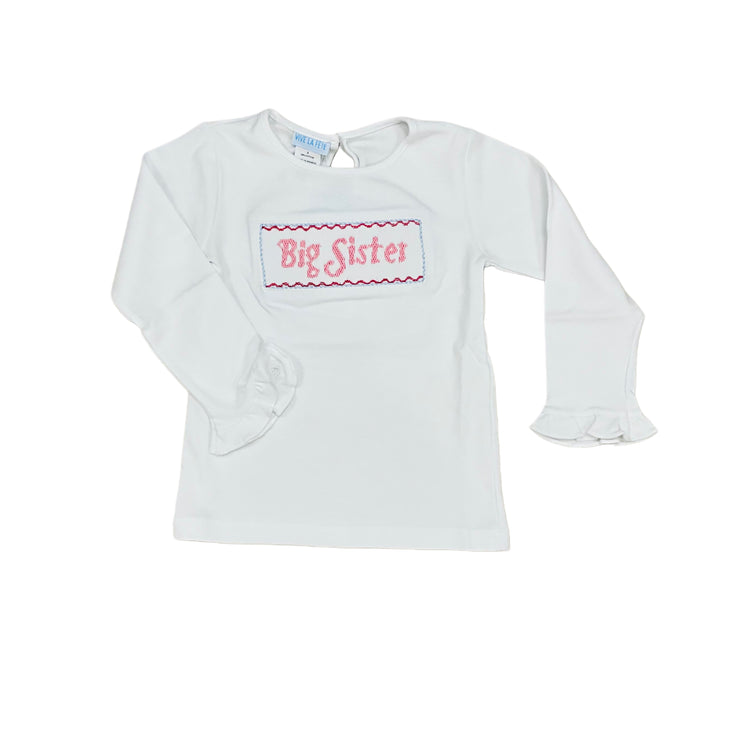 Big Sis Smk Wh Ruff LS Tee