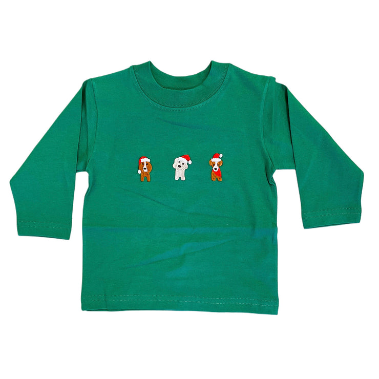 Puppies/Hats Hunter Green Tee 25