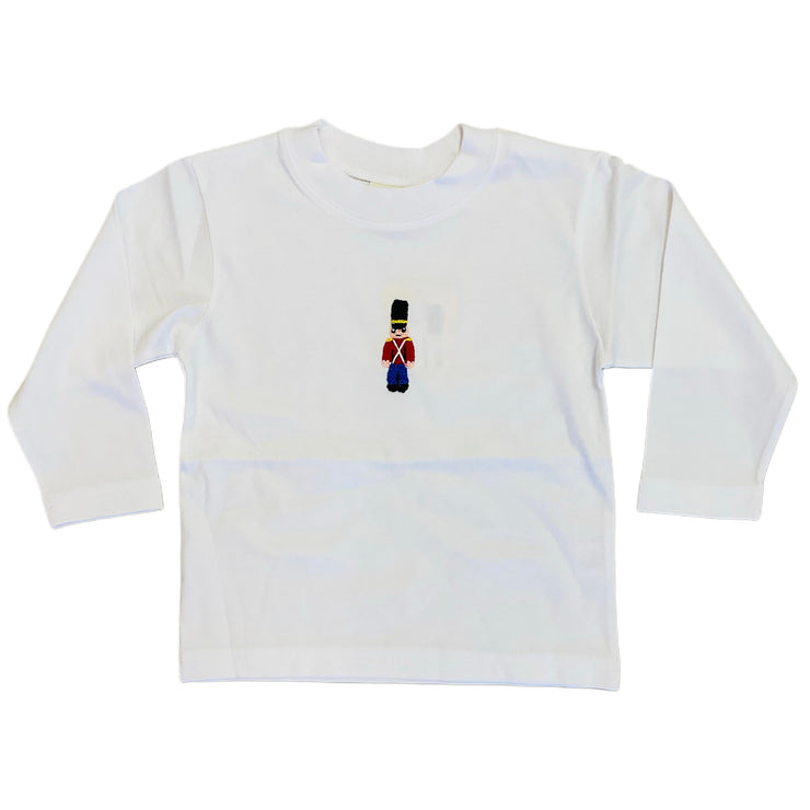 Toy Soldier Crochet Wht Tee