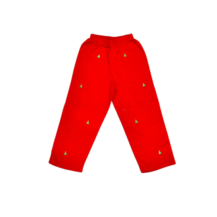 Red Cord Cmas Tree Pants 24