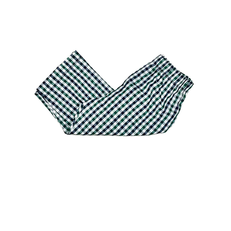 Navy/Green Plaid Pants
