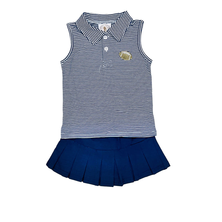 Navy Fan Zone Skort Set
