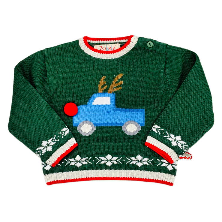 Reindeer Truck Sweater zub24