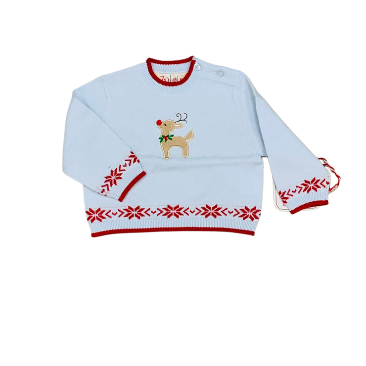 Reindeer App Sweater Lt Weight