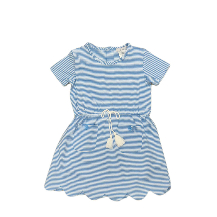 Blue Stripe A-line Dress