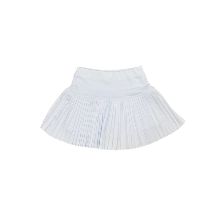 White Pleated Skort