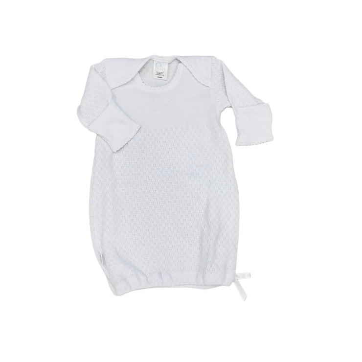 White Overlap Daygown