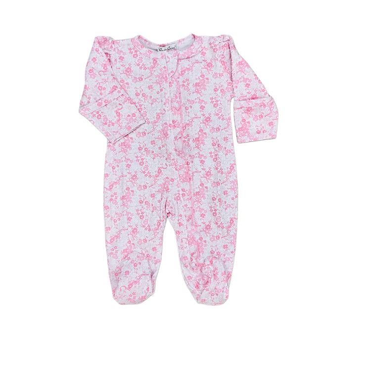 Pk Old English Rose Zip Footie