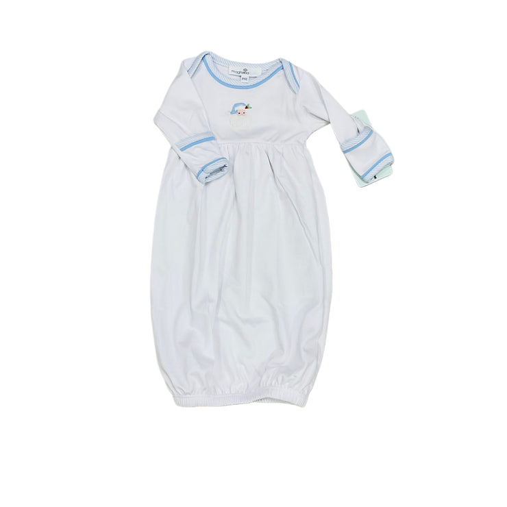 LB Santa Baby Emb Gath Gown