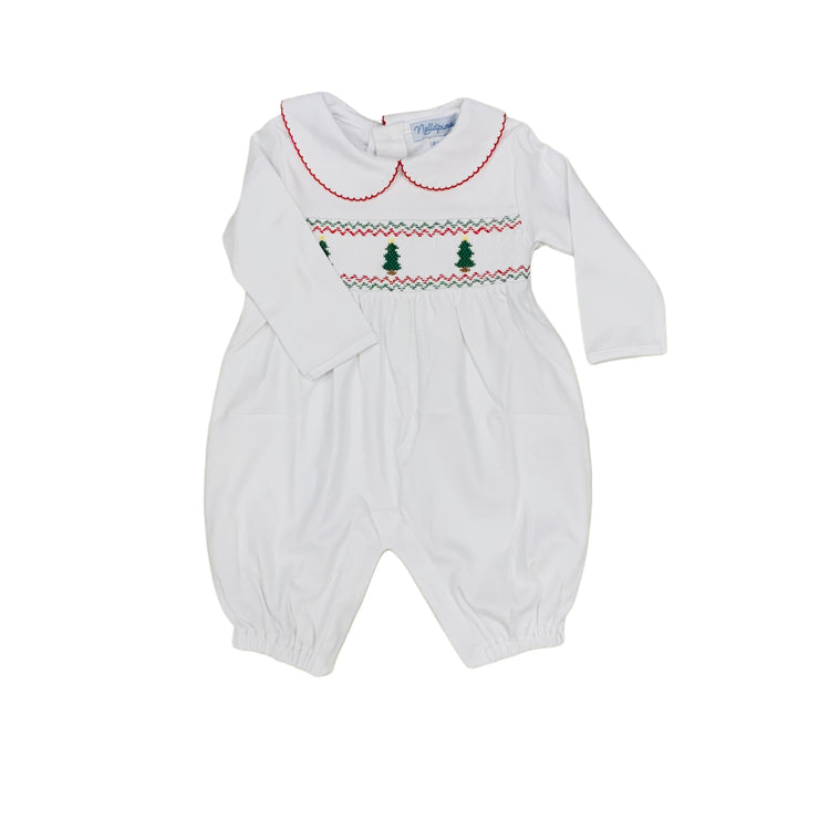 Christmas Tree Smocked Romper