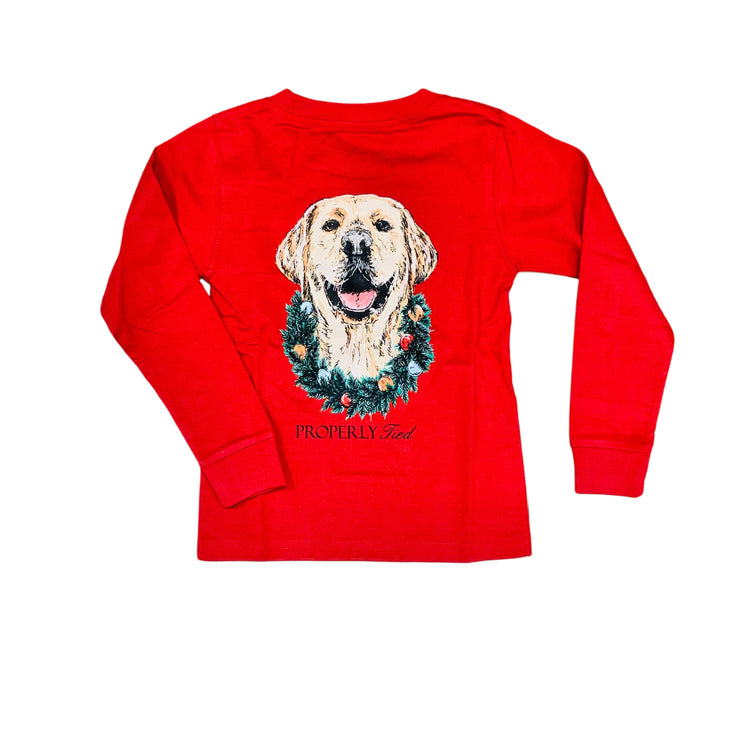 Cabernet Deck The Paws LS Tee