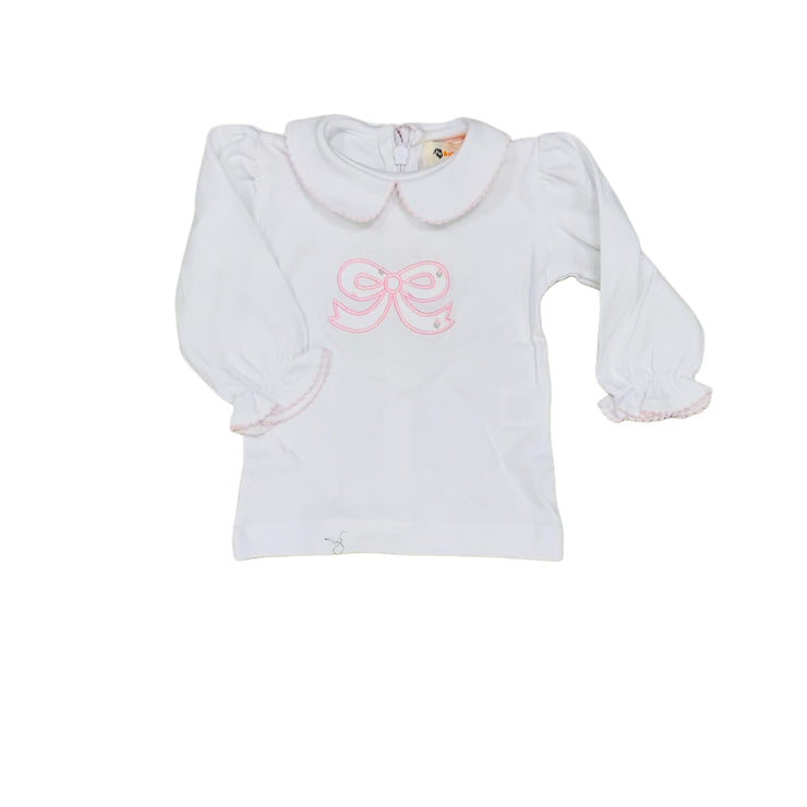 3 Bows Pk Strp Blouse 25