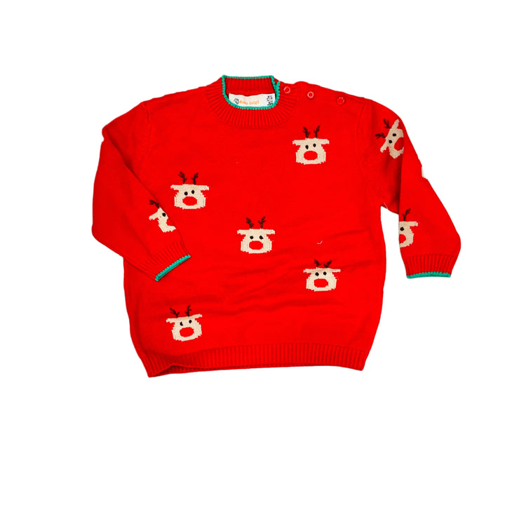 Rudolph Red/Green Sweater