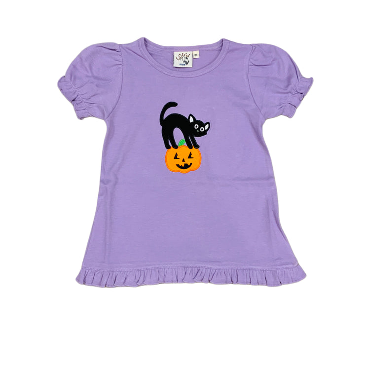 Cat/Pumpkin Lav Tee 25