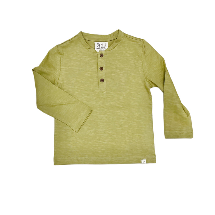 Adams Olive Henley Top