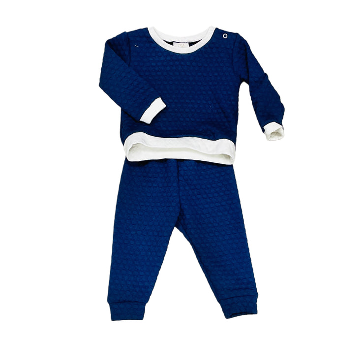Navy Quincy Quilted Sweatsuit