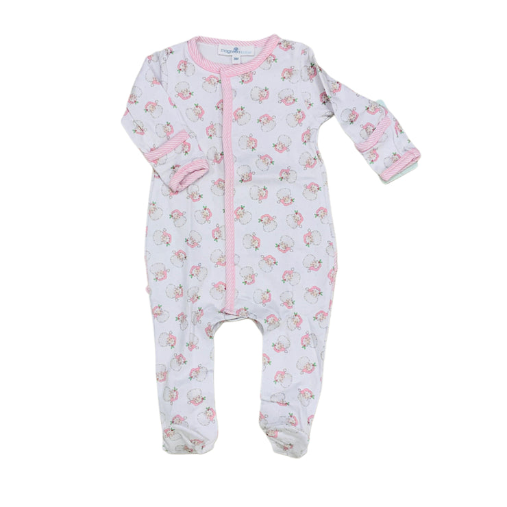 Pk Santa Baby Print Ruff Foot