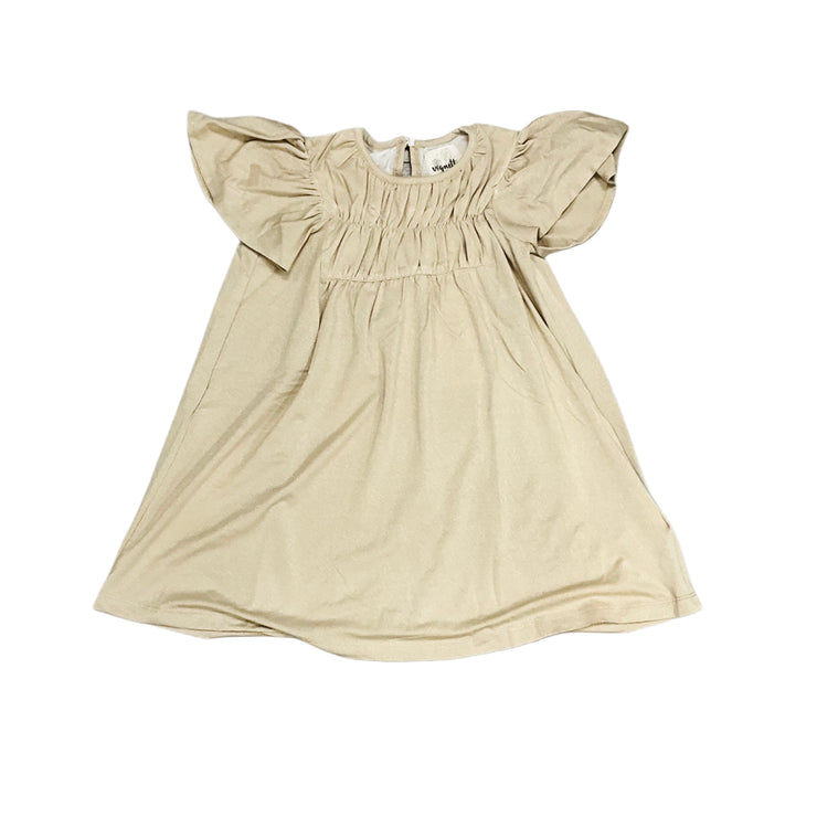 Oatmeal Metallic Emery Dress