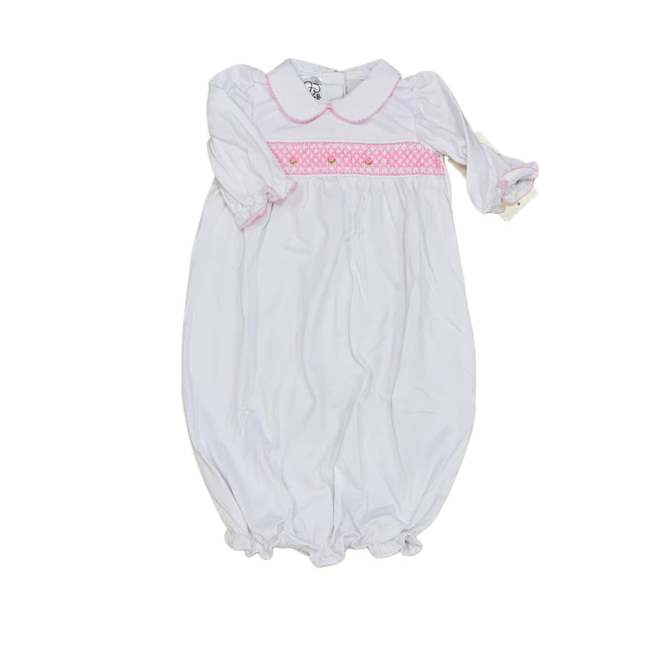 White Pink Geo Claire Gown