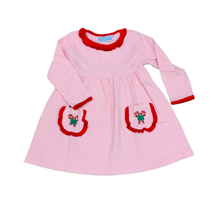Candy Cane Emb Dress TS
