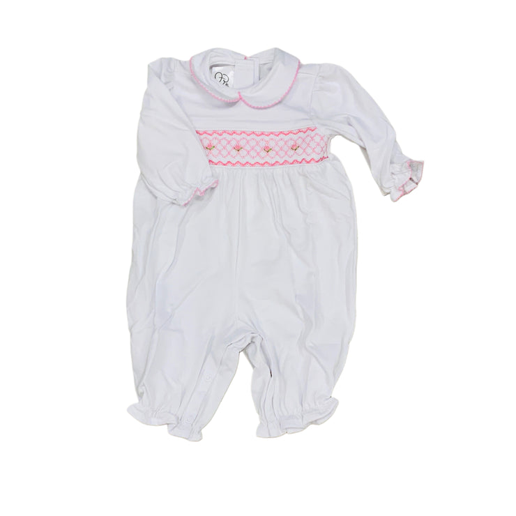 Pink White Geo Claire Romper