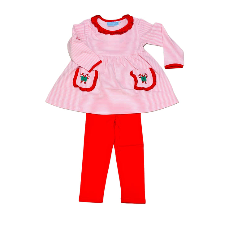 Candy Cne Emb Ruff Pant Set TS