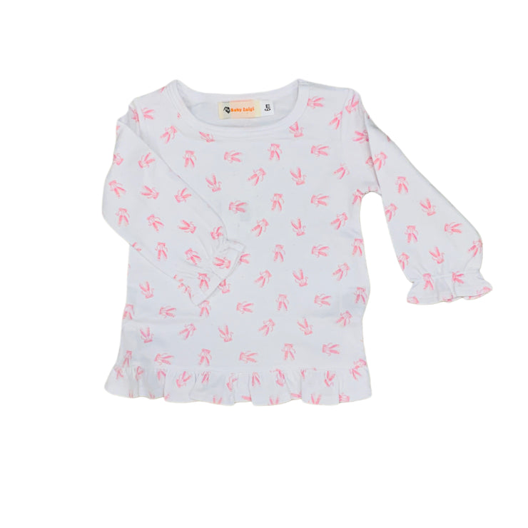 Pk Ballet Slippers Prt Top.