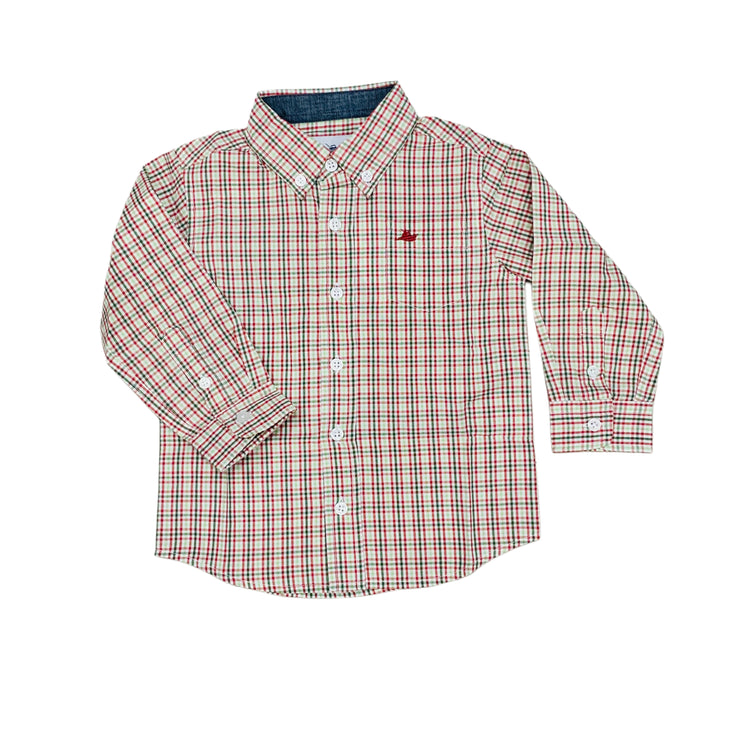 Mineral/Elm Gn LS Dress Shirt