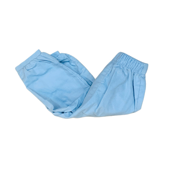 Blue Cord Banded Pant