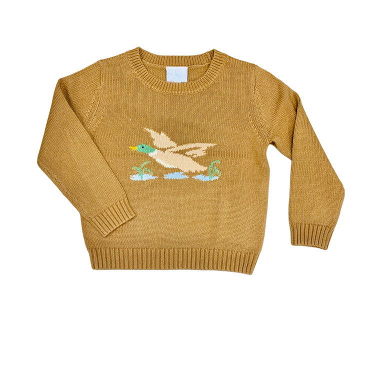 Intarsia Sweatr Flying Mallard