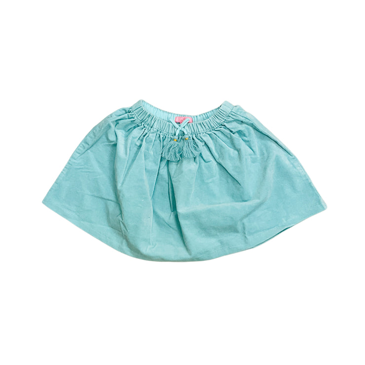 Aqua Velvet Circle Skirt