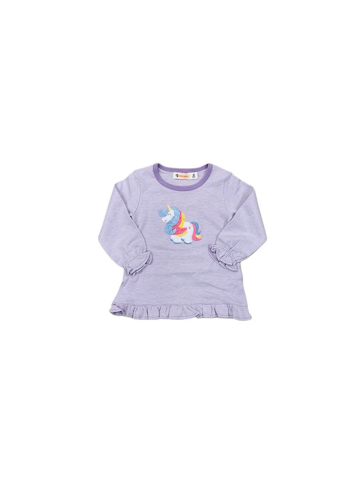 Unicorn Lav Stripes Swing