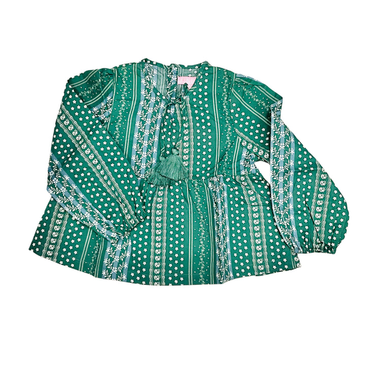 Fairfld Forest Strpe Rivra Top