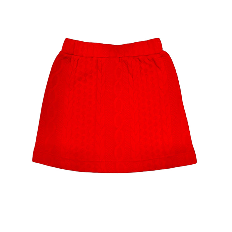 Cherry Quilted Mini Skirt