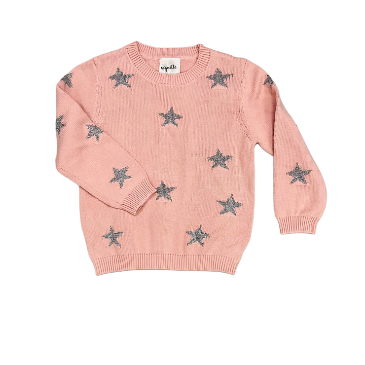 Pink Star Knit Robyn Sweater