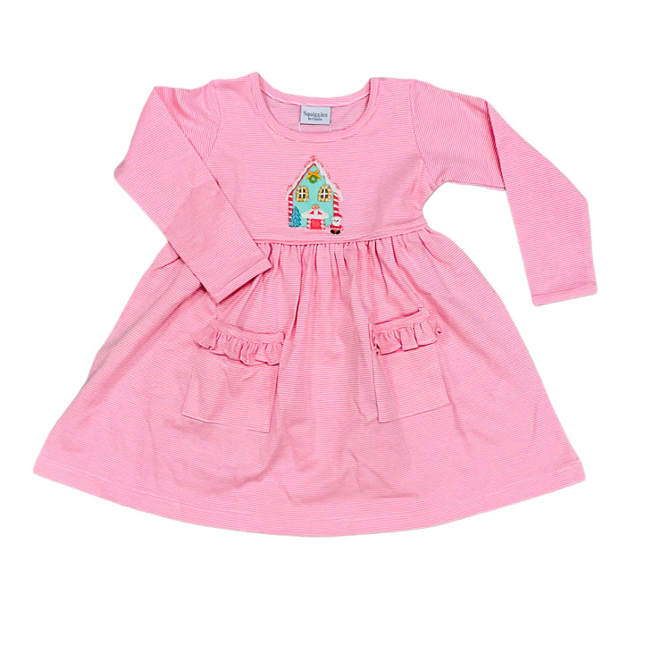 Candy Shop Hot Pink Mini Stripe Dress