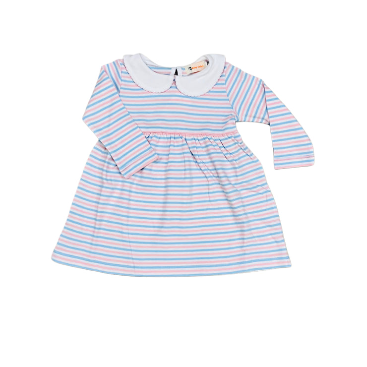 Sky/Pk Strp Gth Dress 25