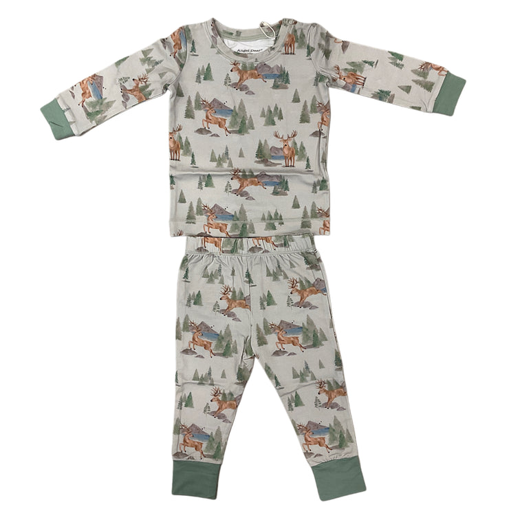 Green Buck Deet LS PJ Set
