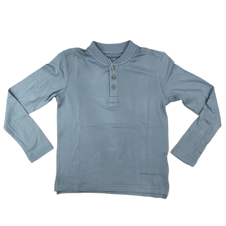 Dusk Blue Ravine Henley
