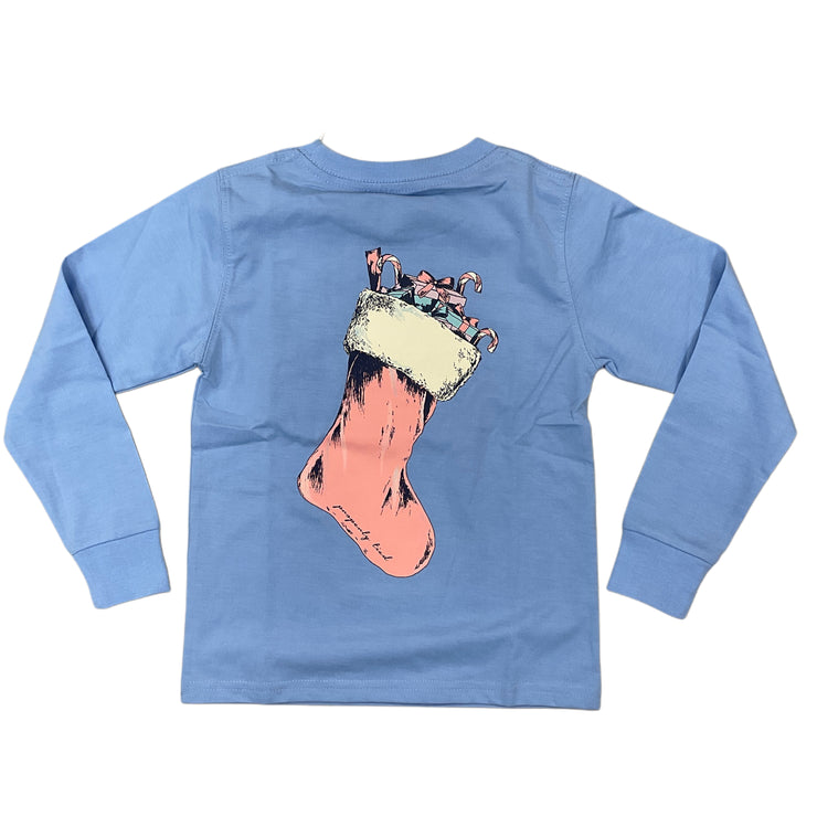 Light Blue Stocking LS Tee